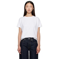 Loulou de Saison White Basiluzzo LDS Short Sleeve T-shirt 252473F110017