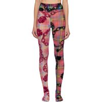 Chopova Lowena Multicolor Tartan Chain Mesh Leggings 252529F085002