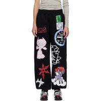 Chopova Lowena Black Flying High Sweatpants 252529F086001