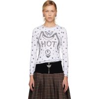 Chopova Lowena White HOT Fitted Jersey T-shirt 252529F110009