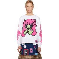 Chopova Lowena White Bashful Oversized Jersey T-shirt 252529F110015