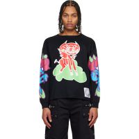 Chopova Lowena Black Cloud Oversized Jersey T-shirt 252529M213007