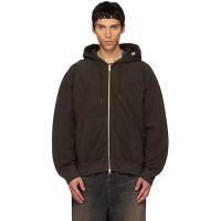 Maison MIHARA YASUHIRO Brown Zip Parka Hoodie 252551M202005