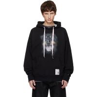 Maison MIHARA YASUHIRO Black Dog Printed Hoodie 252551M202011