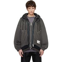 Maison MIHARA YASUHIRO Black Triple Layered Hoodie 252551M202016