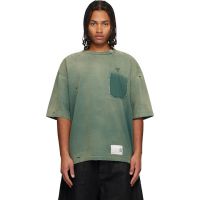Maison MIHARA YASUHIRO Green Sun Faded Like T-shirt 252551M213007