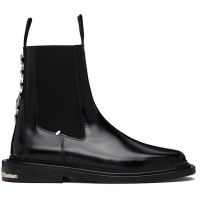 Toga Virilis Black Leather AJ1295 Chelsea Boots 252688M223000
