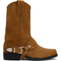 Toga Virilis SSENSE Exclusive Brown Suede Boots 252688M228004