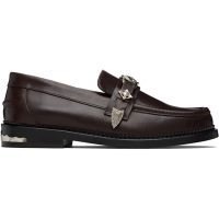Toga Virilis SSENSE Exclusive Brown Metal Loafers 252688M231011