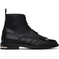 Toga Virilis SSENSE Exclusive Black Leather Boots 252688M255000