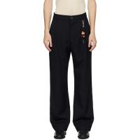 Song for the Mute Black Loose Pleated Trousers 252699M191007