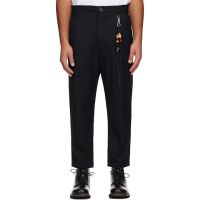 Song for the Mute Black Loose Pleated Trousers 252699M191011