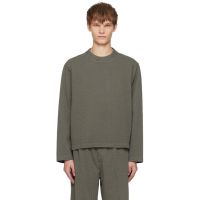 Craig Green Khaki Embroidered Linestitch Smock T-shirt 252735M201001