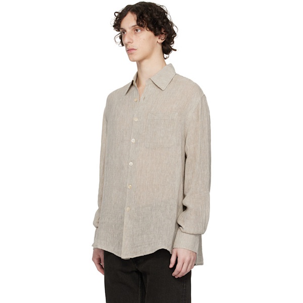 OUR LEGACY Beige Above Shirt 252803M192001