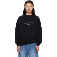 Han Kjobenhavn Black Logo Oversized Crewneck Sweatshirt 252827M204000