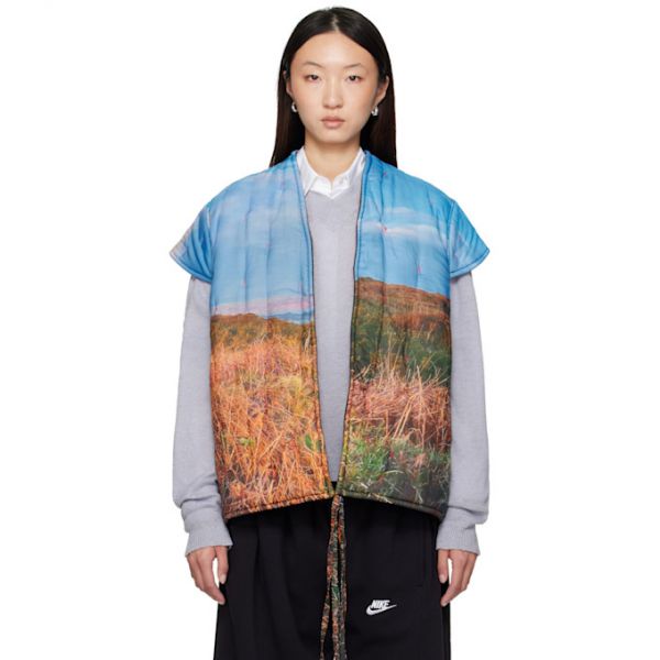 Bless Blue Lining Vest 252852F068000