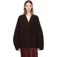 Lauren Manoogian Burgundy Double Face Cardigan 252874F095005