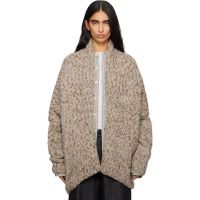 Lauren Manoogian Beige Handknit Paint L/S Cocoon Cardigan 252874F095013