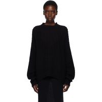 Lauren Manoogian Black Rack Crewneck Sweater 252874F096002