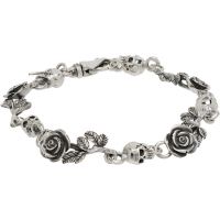 Emanuele Bicocchi Rose & Skull Bracelet 252883M142019