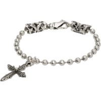 Emanuele Bicocchi SSENSE Exclusive Cross Charm Bracelet 252883M142029