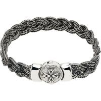Emanuele Bicocchi Large Flat Braided Bracelet 252883M142032