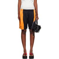 Martine Rose Black & Yellow Collage Football Shorts 252892F088004