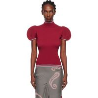 Kiko Kostadinov Red Simone Knit Turtleneck 252985F099000