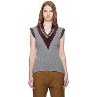 Kiko Kostadinov Gray & Brown Quimby Sleeveless Polo 252985F100001