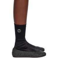 Kiko Kostadinov Black & Gray Proxima Low Ballerina Boots 252985F118002