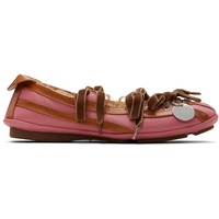 Kiko Kostadinov SSENSE Exclusive Pink & Brown Lella Hybrid Ballerina Flats 252985F118003