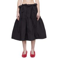 Cecilie Bahnsen Black CBcai Midi Skirt 261002F092000