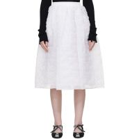 Cecilie Bahnsen White CBmala Midi Skirt 261002F092001