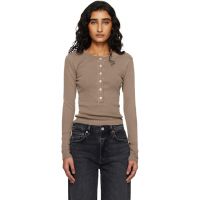 Citizens of Humanity Brown Varra Henley 261030F110009