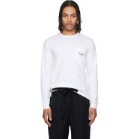 Comme des Garcons Homme White Pocket LS T-shirt 261057M213016