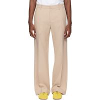 Stockholm (Surfboard) Club Beige Tailored Bootcut Trousers 261137M191007