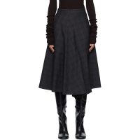 MARIE ADAM-LEENAERDT Gray 2 In 1 Midi Skirt 261189F092000