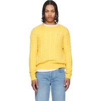 Polo Ralph Lauren Yellow Cable-Knit Cotton Sweater 261213M201039