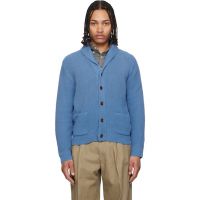Polo Ralph Lauren Blue Cotton Shawl-Collar Cardigan 261213M203001