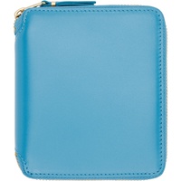 COMME des GARCONS WALLETS Blue Classic Leather Line Wallet 261230F040008