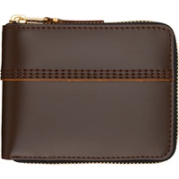 COMME des GARCONS WALLETS Brown Triple Stitch Wallet 261230F040009