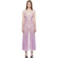 Collina Strada Purple Pamela Midi Dress 261236F054001