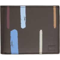 Paul Smith Brown Striped Wallet 261260M164003