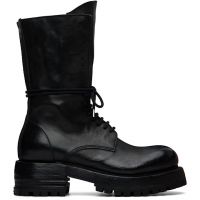 A DICIANNOVEVENTITRE Black Horse Luke High Biker Boots 261264M222001