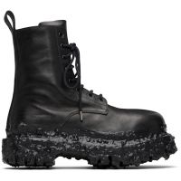 A DICIANNOVEVENTITRE Black Octa Combat Boots 261264M255000