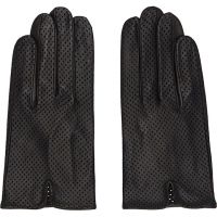 Handsome Stockholm Black Statement Perforated Gloves 261298M135009
