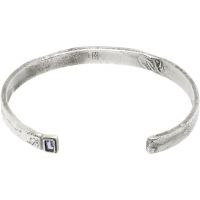 Title of work Solid Square Garnet Cuff Bracelet 261330M142001