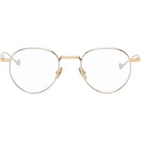 Cutler and Gross Silver & Gold Lennox 1428 Round Optical Glasses 261331M133009