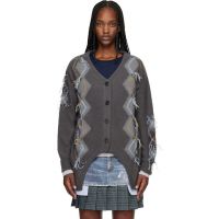 Andersson Bell Gray Gartered Argyle Cardigan 261375F095000