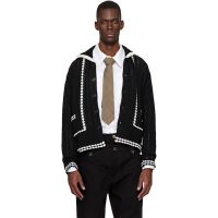 Andersson Bell Black New Fantasia Collar Cardigan 261375M200004